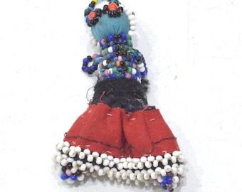 African Zulu Beaded Folk Art Doll RSA