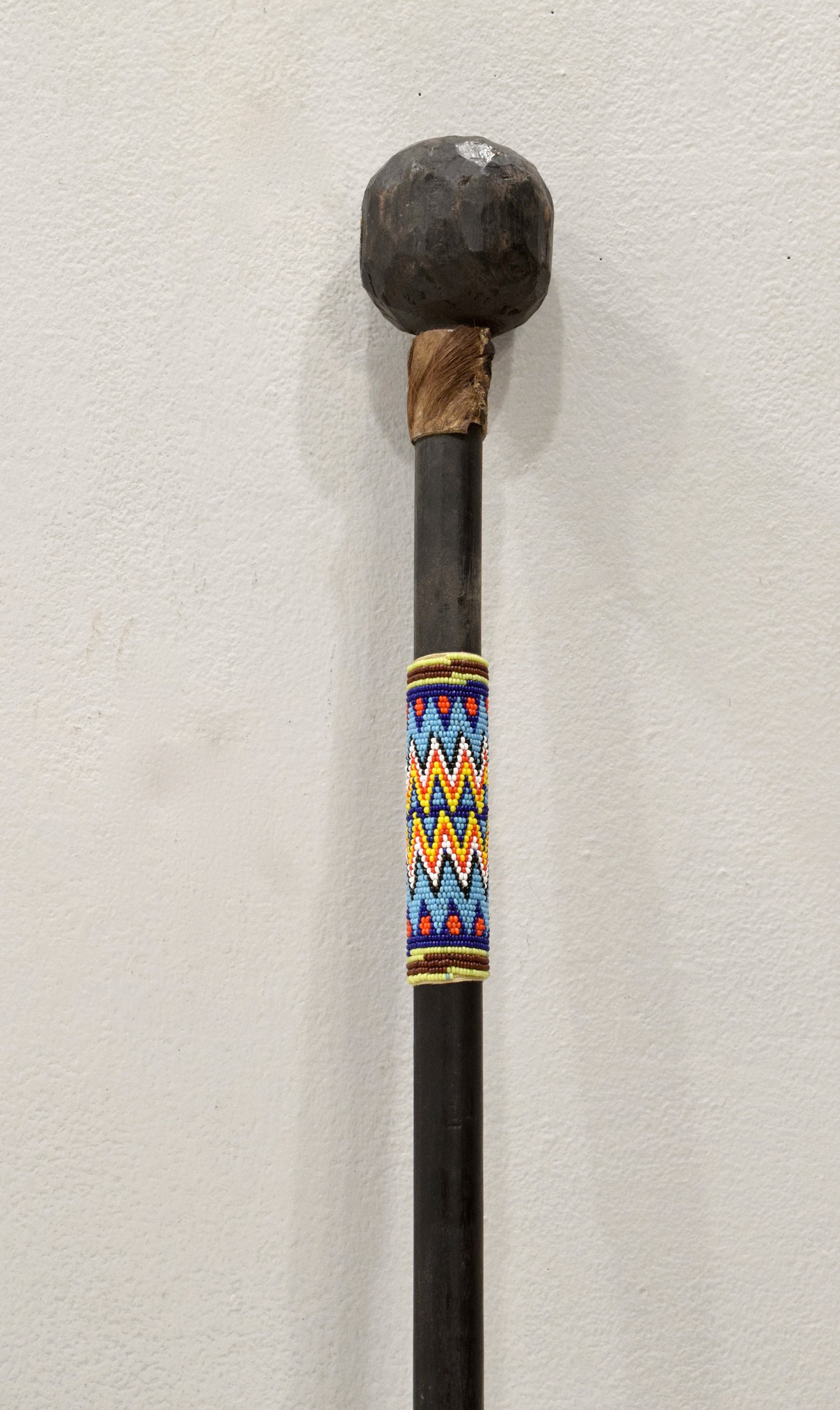 African Zulu Beaded Knobkerrie Zulu Club