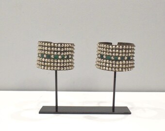 African Zulu Pair Beaded Regalia Dance Anklets RSA