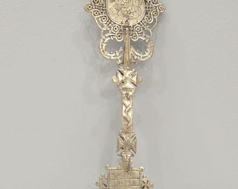 African Silver Coptic Cross Scepter Ethiopia