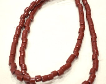 Beads African Rust Round Glass Beads 7-8mm