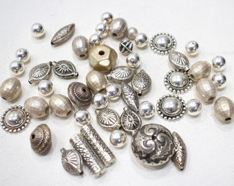 Silver Assorted Beads