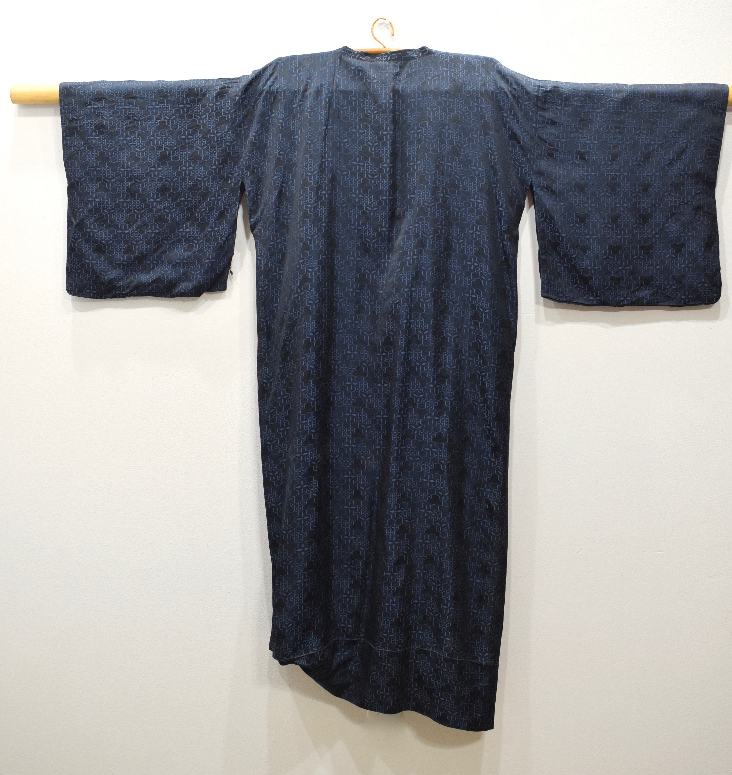 Kimono Japanese Navy Button Kimono