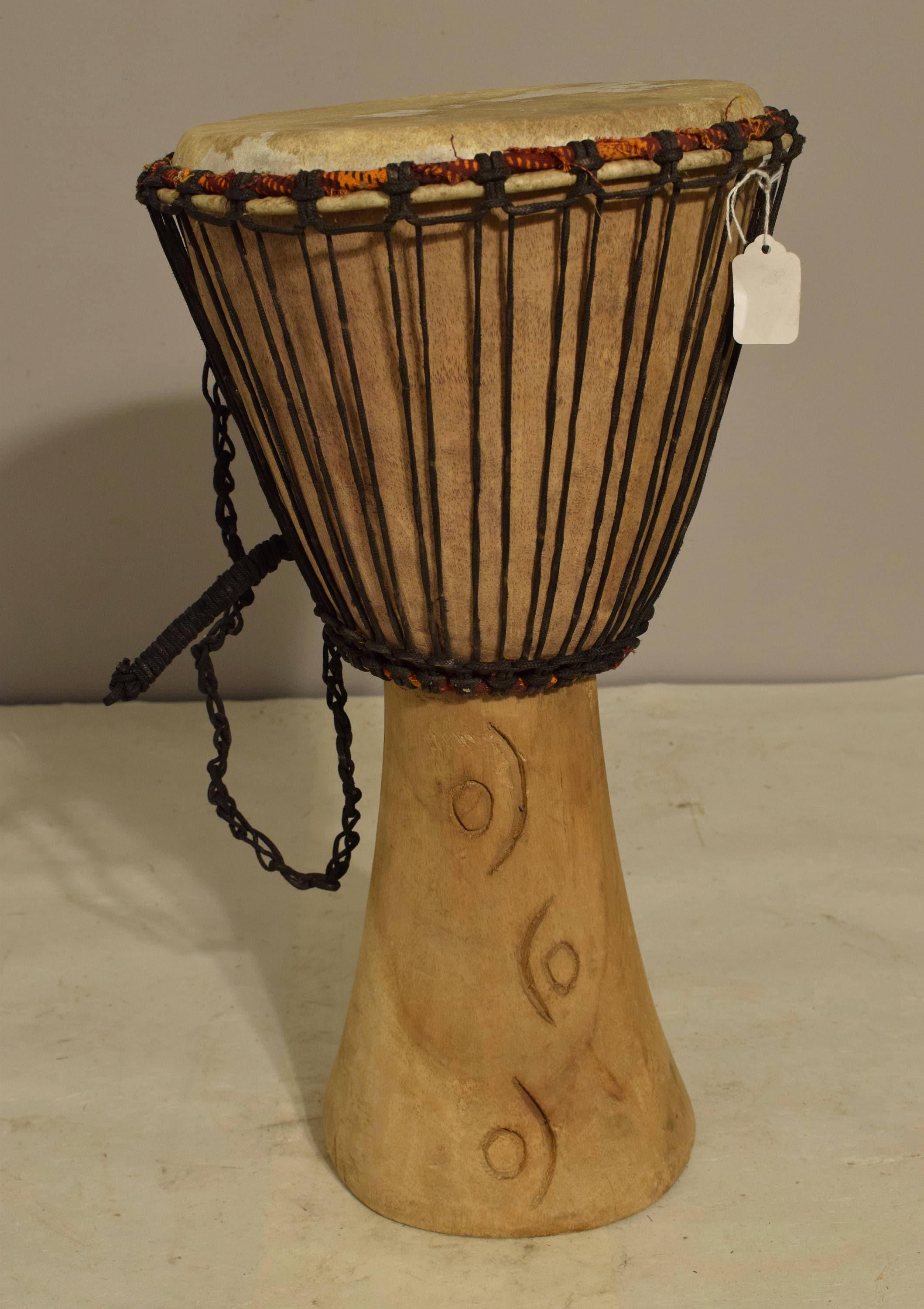 African Drum Djembe Wood West Africa Handmade Musical Vintage Community