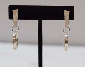 Earrings Sterling Silver Hoop Post Earrings