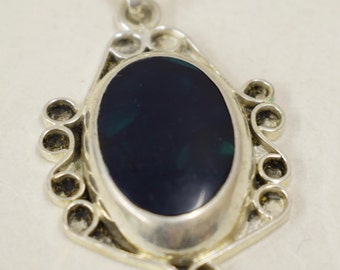 Pendant Sterling Silver Black Onyx Pendant