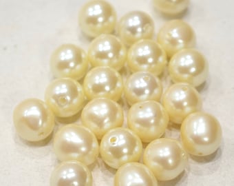 Beads Japanese Glass Luster Pearls 10mm