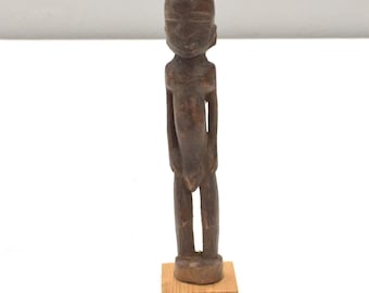 African Lobi Tribe Wood Male Fetish Statue Burkina Faso