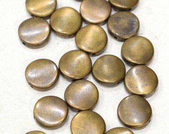 Beads Bronze Plastic Plated Round Beads 15mm