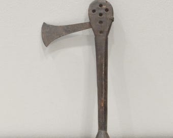 African Kuba Ceremonial Wood Axe DRC