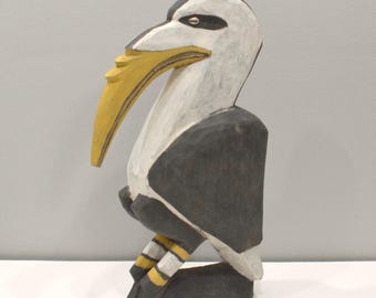 Papua New Guinea Sabut Bird Wood Statue Latmul