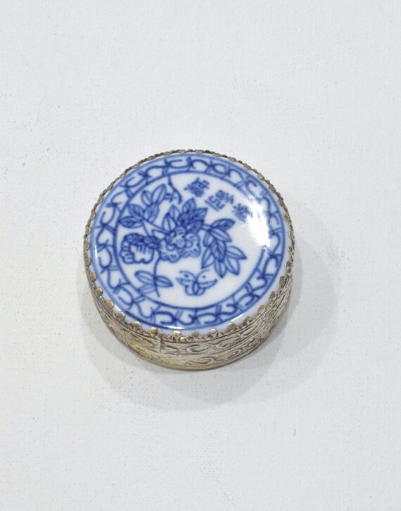 Chinesischer Porzellan Runder Blumenkasten Innenspiegel - Etsy.de