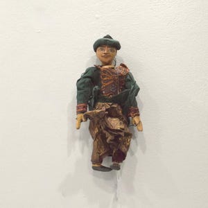 Puppet Marionette Wood Burmese Puppet Folk Art