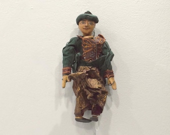 Puppet Marionette Wood Burmese Puppet Folk Art