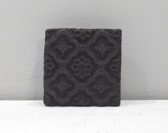 India Wood Block Ink Stamp Hand Carved Design