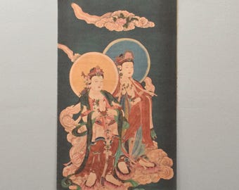 Tibetan Thangka Print Painting Buddhist Deity