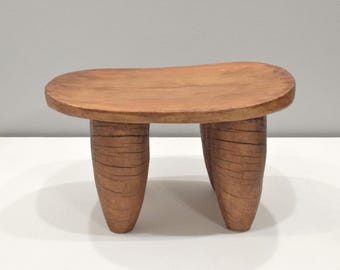 African Stool Lobi Wood Vintage Stool Burkina Faso