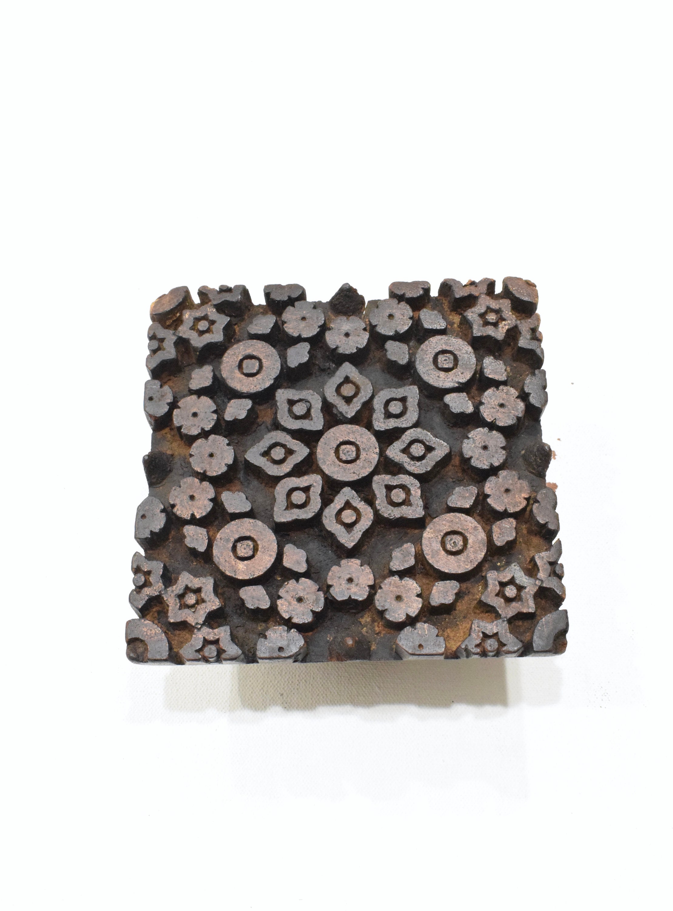 India Wood Block Ink Stamp Hand Carved Design