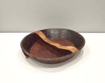 Ethiopian Gurage Wood Meat Cutting Bowl