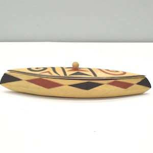African Wood Box Tutsi Tribe Rwanda Africa