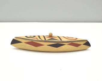 African Wood Box Tutsi Tribe Rwanda Africa