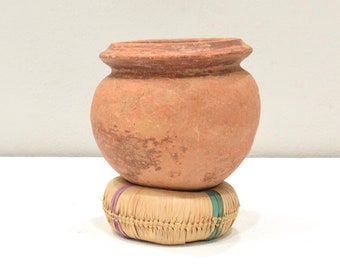 African Clay Storage Pot Lobi Burkina Faso