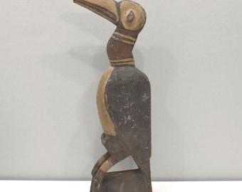 Papua New Guinea Sabut Bird Wood Statue Latmul