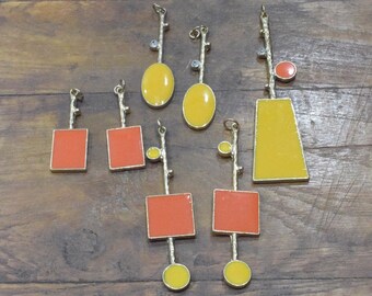 Pendants Assorted Yellow & Orange