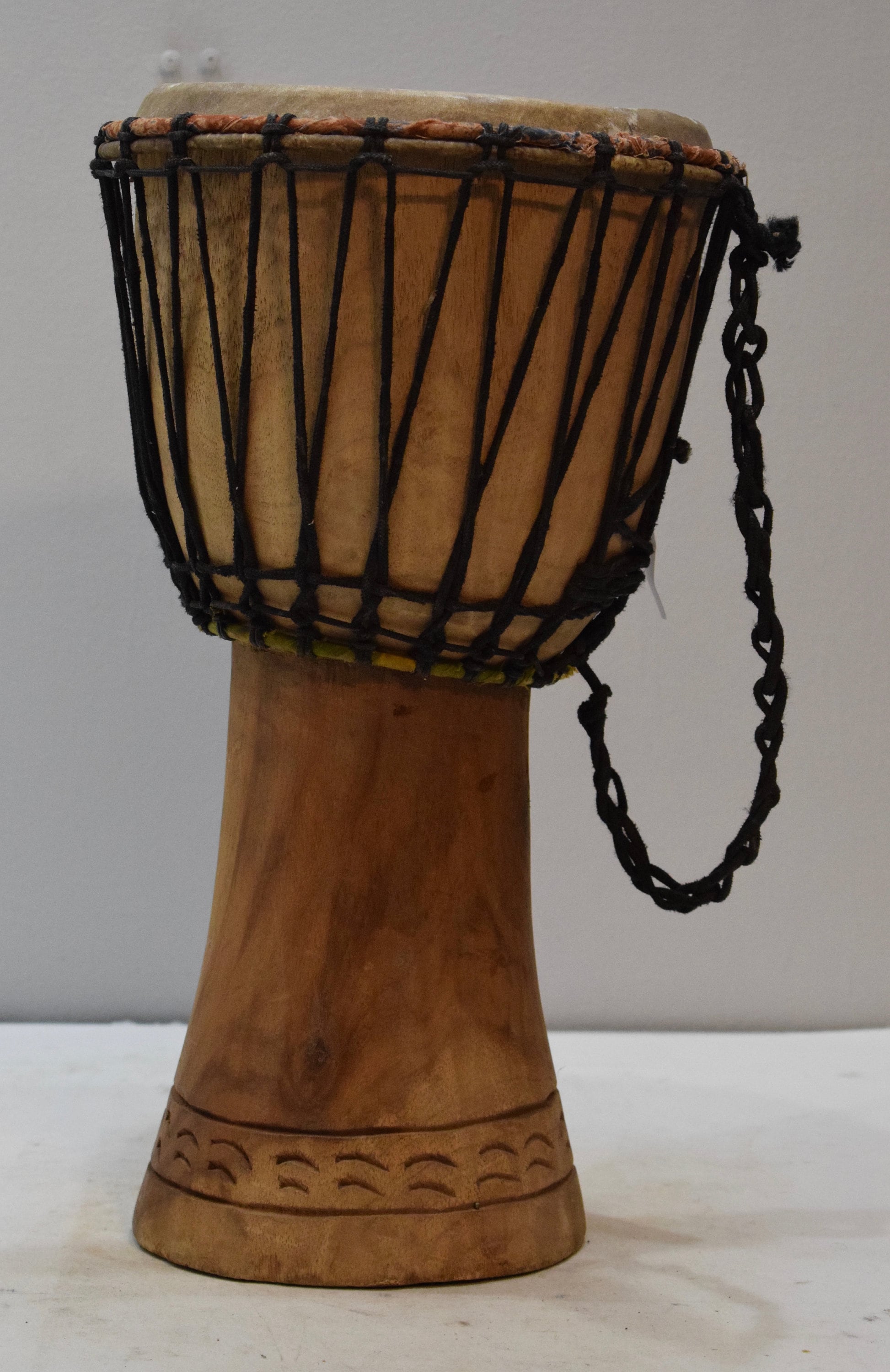 African Drum Djembe Wood West Africa Handmade Musical Vintage Community