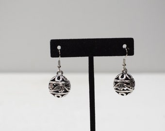 Earrings Silver Ball Dangle Earrings