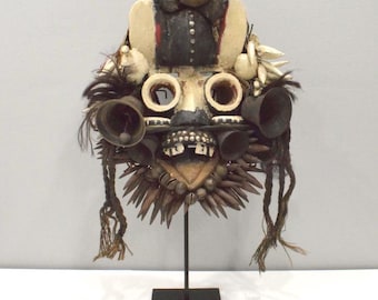 African Vintage Collectable  Wood Dan Mask Congo