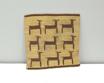 African Zulu Woven Embroidered Mats