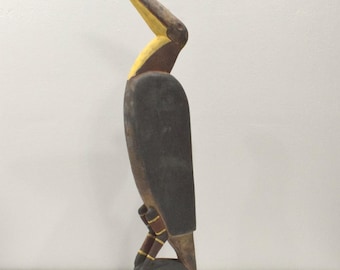 Papua New Guinea Sabut Bird Wood Statue Latmul