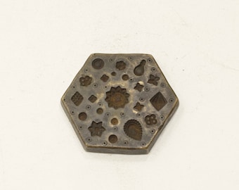 Stamp Die Mold Vintage Bronze Detailed Kuchi Jewelry