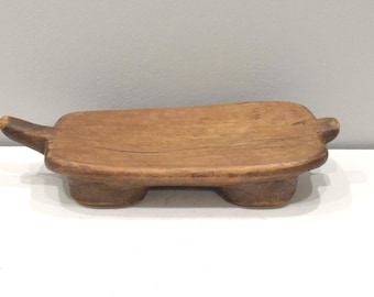 African Stool Lobi Wood Vintage Stool Burkina Faso