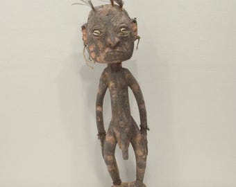 Papua New Guinea Wood Figure Ceremonial Mindimbit Village