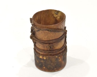 African Turkana Wood Meat Jar Kenya