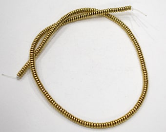 Beads Gold Flat Disc Beads 4-5mm