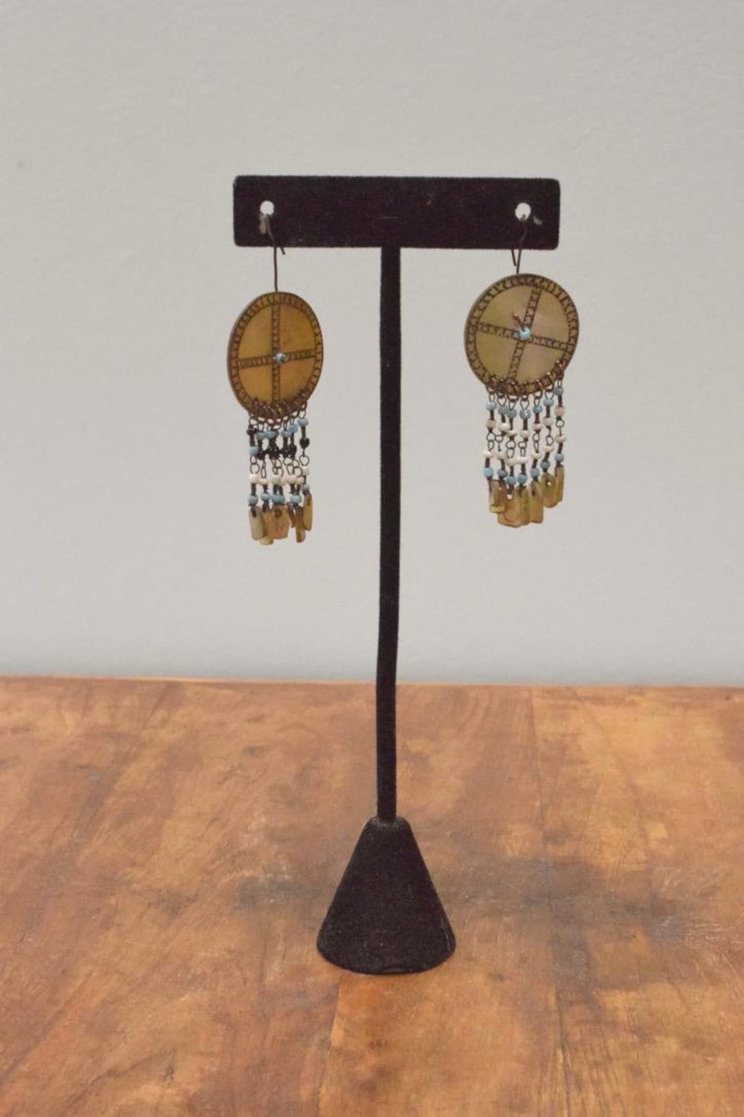 Philippine Ifugao Ilongot Mother of Pearl Earrings