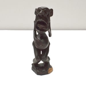 African Ebony Shetani Fetish Statue Makonde Tribe Tanzania