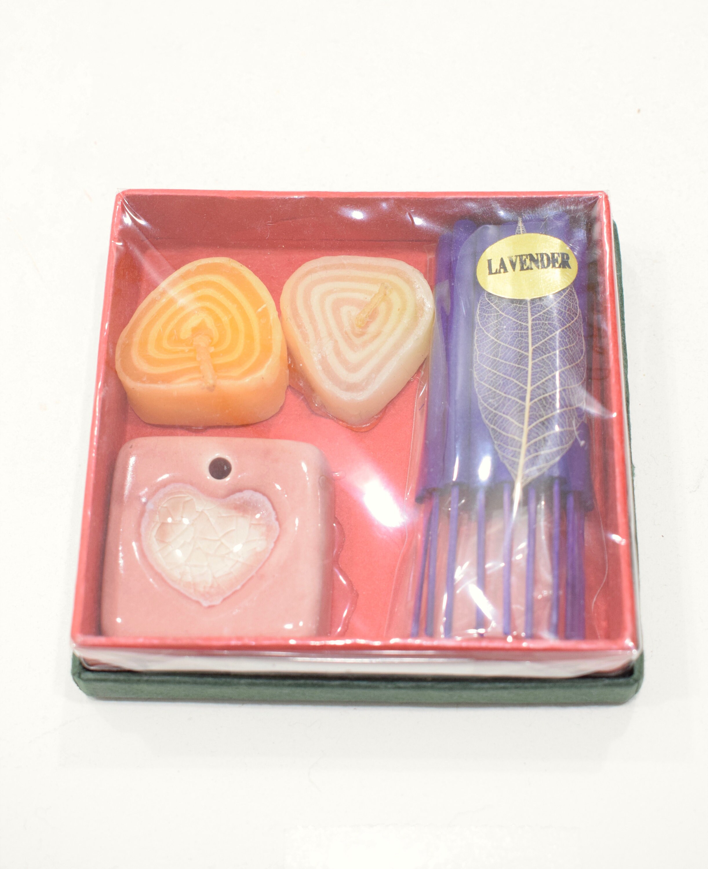 Incense Holder Pink White Ceramic Heart Incense Sets