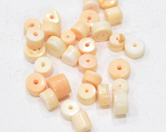 Beads Light Pink Shell Round Beads 9-11mm