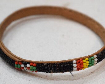 African Bracelets Beaded Colorful Bangles Mali