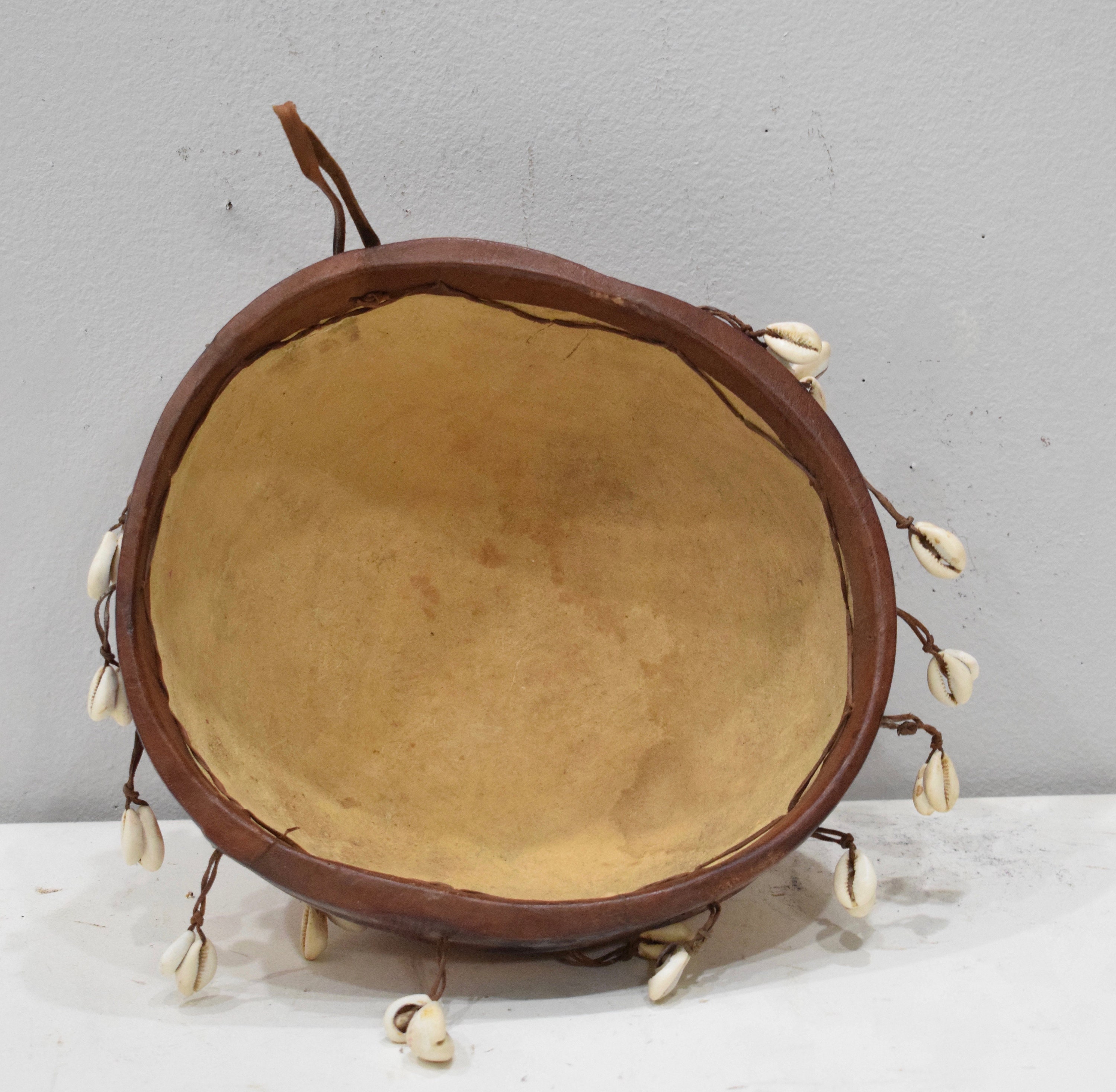 African Gourd Rattle Cowrie Shells Musical Burkina Faso