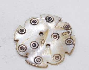 Buttons Pakistan Mother of Pearl Kohistan Tribal Button 60mm