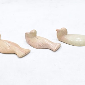 Afrikanischer Speckstein Hand geschnitztes Tier Set Kenia