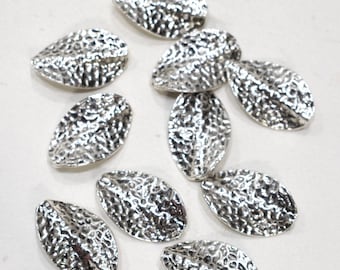 Beads Chinese Silver Hammered Beads 28-29mm