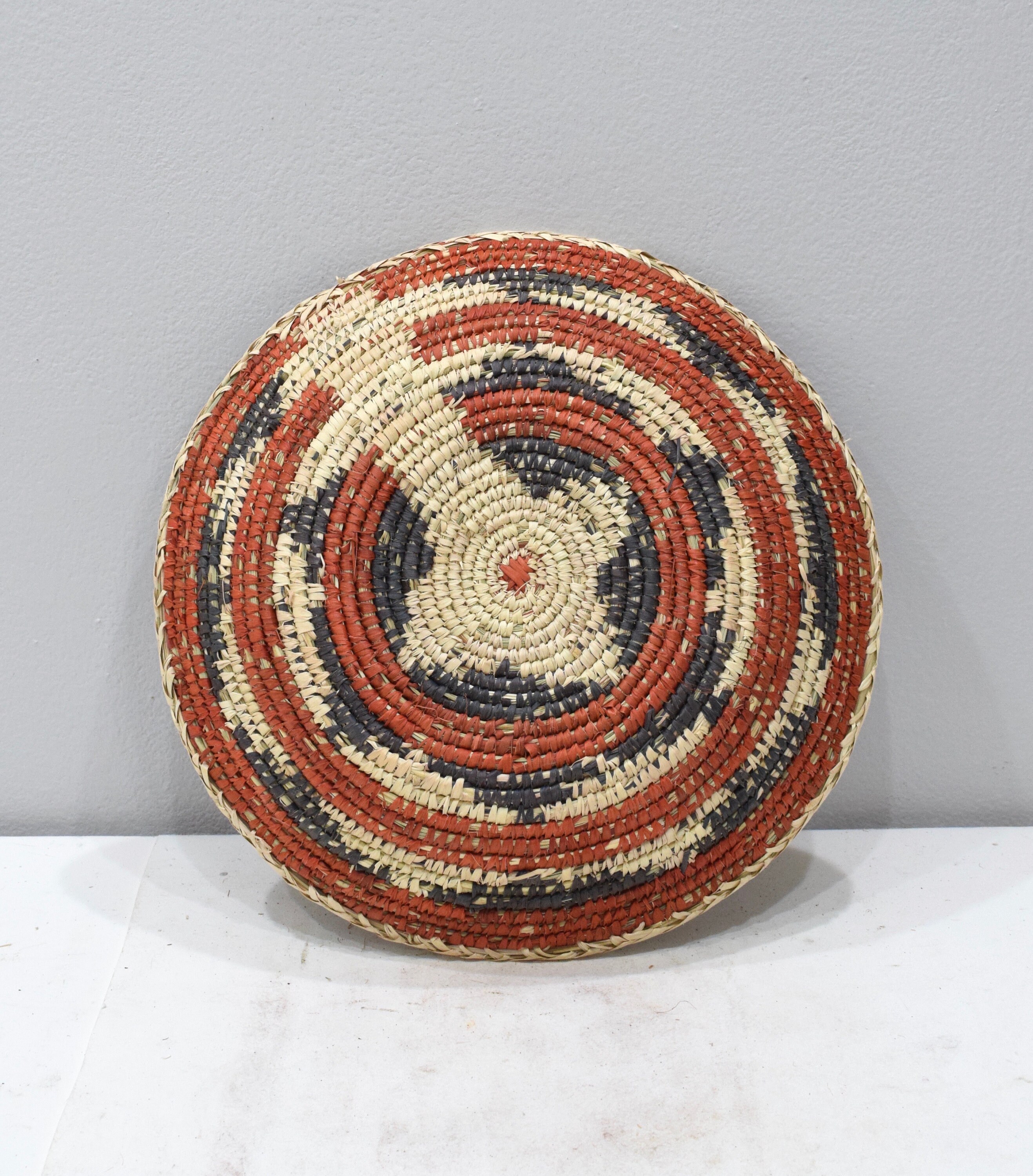 African Basket Botswana Natural Colors South Africa Woven Palm Food Basket