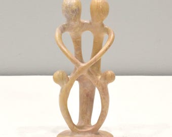 African Soapstone Family Tree of Life Sculpture Kenya