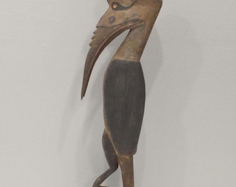 Papua New Guinea Sabut Bird Wood Statue Latmul